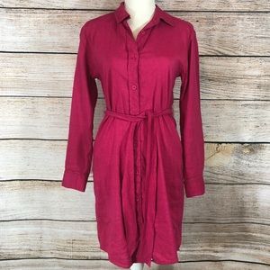EILEEN FISHER hot pink dress